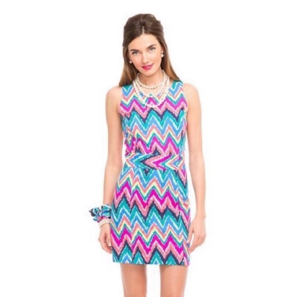 Lilly Pulitzer Kirkland Hearts a Flutter Chevron dress